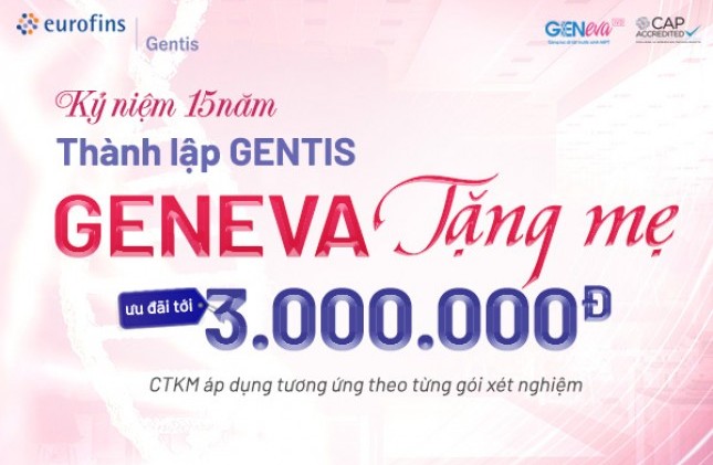 Kỷ niệm 15 năm thành lập, GENTIS tặng mẹ bầu ưu đãi tới 3 triệu đồng