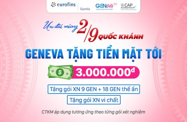 GenEva tặng mẹ bầu ưu đãi tới 3.000.000đ trong tháng 9 này