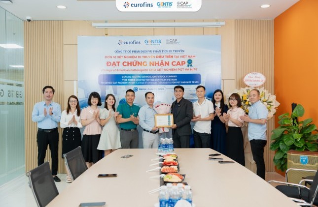 GENTIS - Đơn vị di truyền tại Việt Nam đạt chứng nhận CAP cho xét nghiệm PGT và NIPT