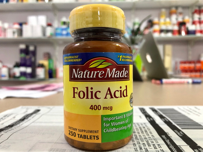 Vi&ecirc;n uống Acid Folic Nature Made bổ sung folic acid