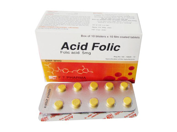 Vi&ecirc;n uống Acid Folic
