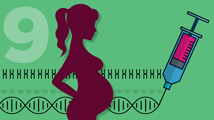 Tại tuần thứ 9 sau thụ tinh, lượng ADN tự do thai nhi đã xuất hiện nhưng chưa đủ và ổn định, rủi ro xét nghiệm không chính xác cao